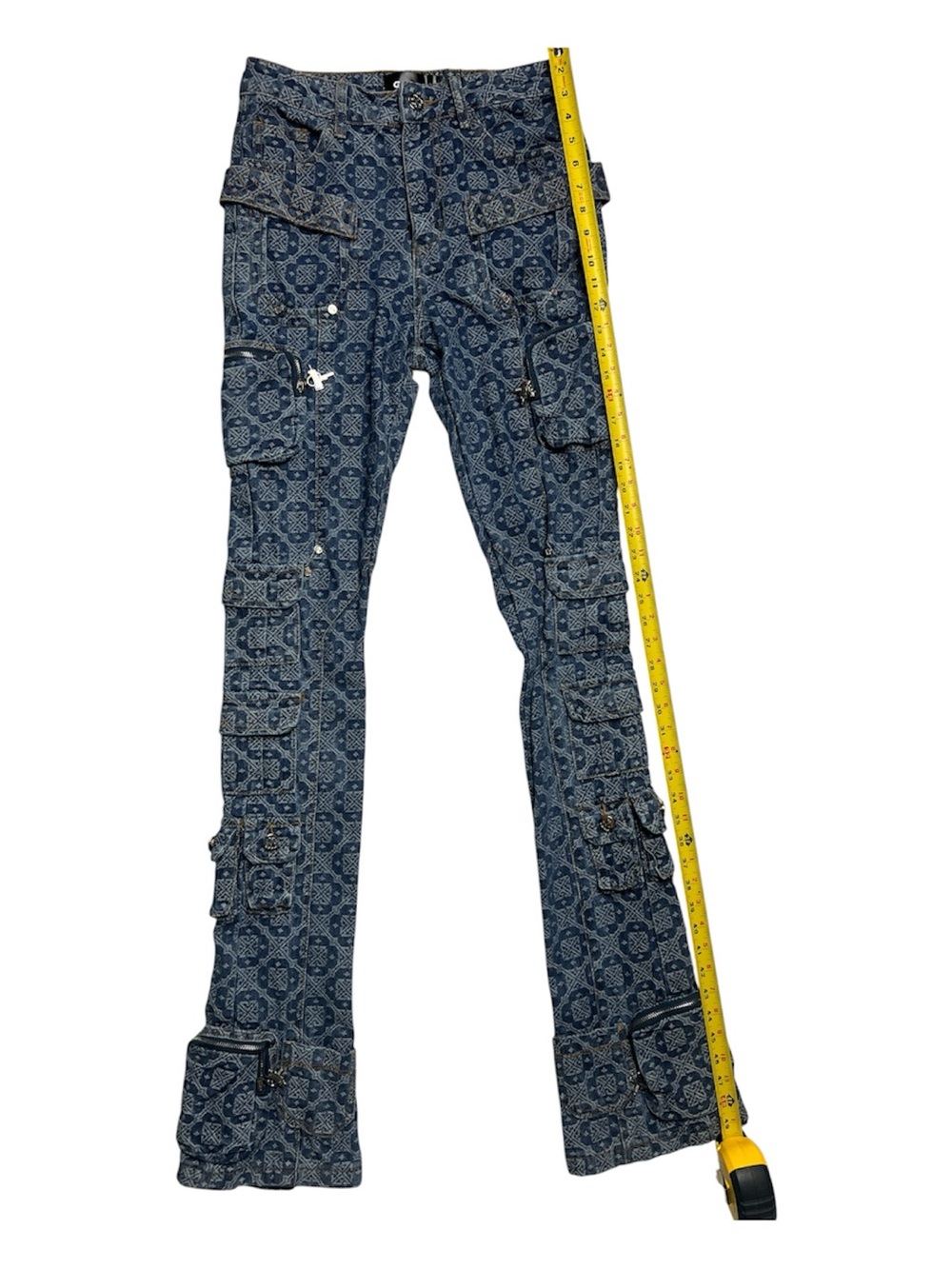 Guapi skinny stacked Cargo Jeans